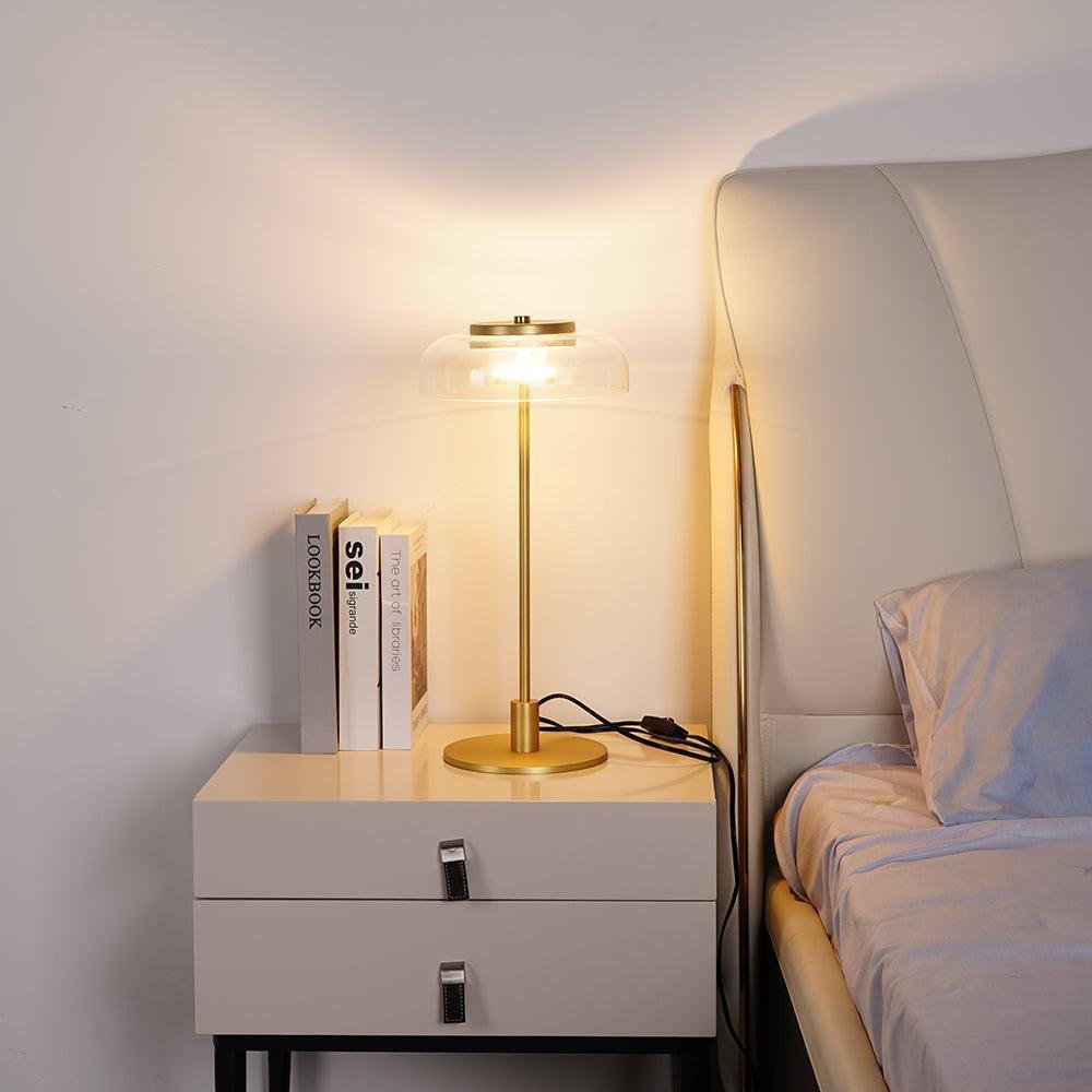 Modern Golden Halo Table Lamp Hallway