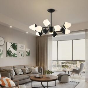 Modern Hexagonal Blossom Chandelier Living Room
