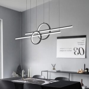 Modern Interlocking Rings Pendant Light Dining Room
