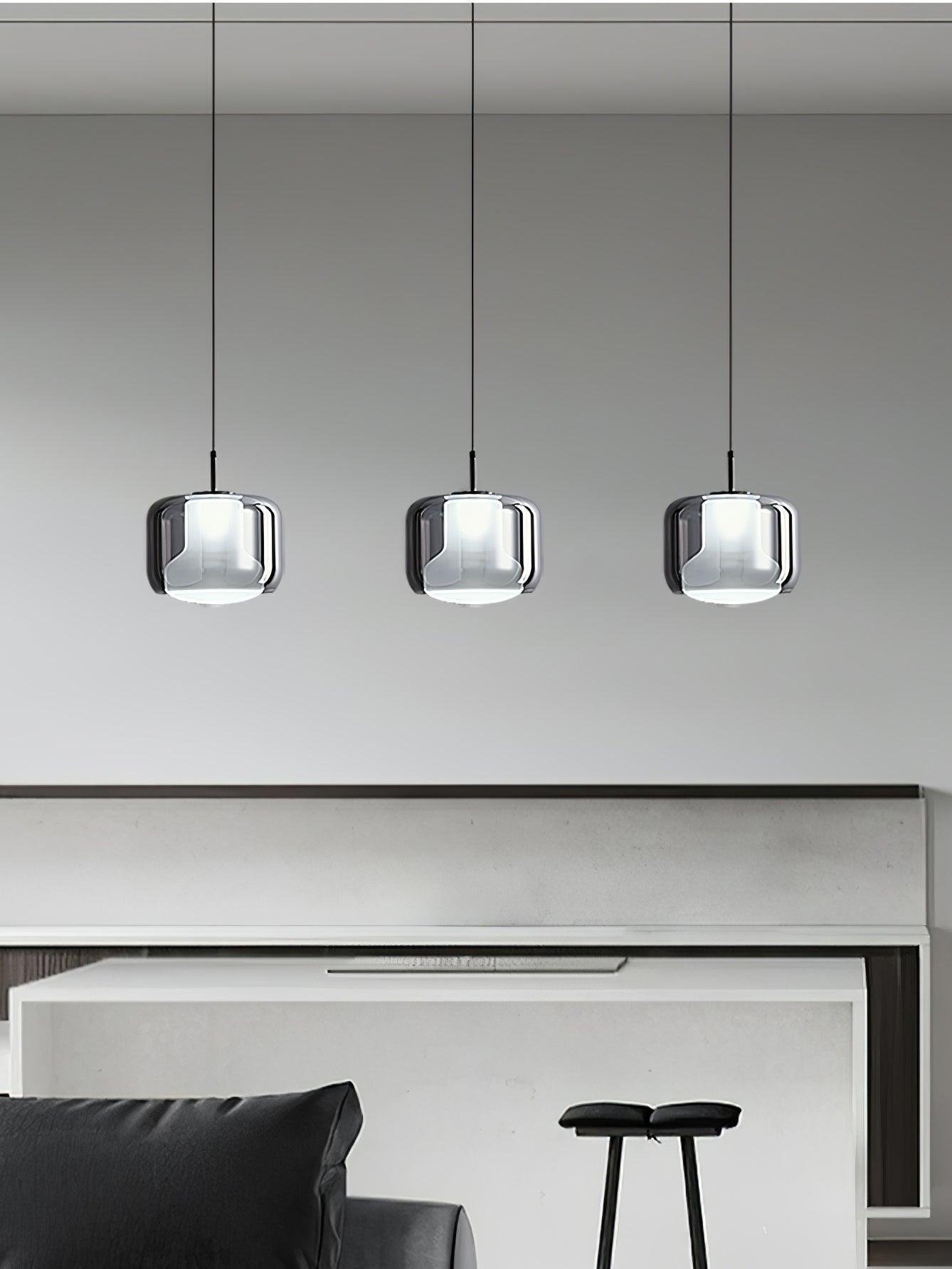 Modern Lantern Bell Pendant Light Study Room 2