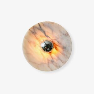 Modern Marble Disk Wall Light Living Room