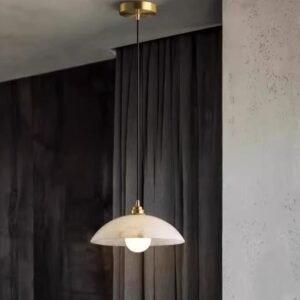 Modern Marble Dome Pendant Light Dining Room