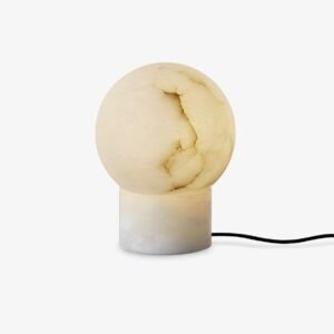 Modern Moonlit Sphere Table Lamp Living Room