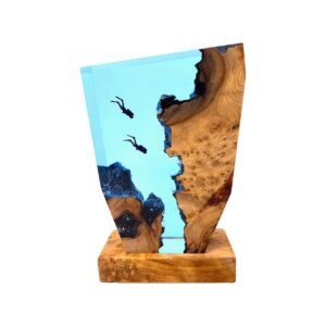 Modern Oceanic Canyon Table Lamp Living Room