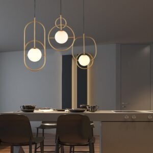 Modern Orbital Harmony Pendant Light Dining Room
