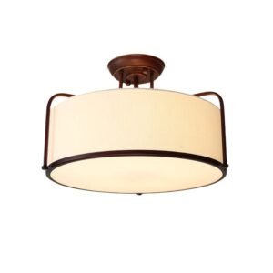 Modern Soft Drum Ceiling Light Living Room