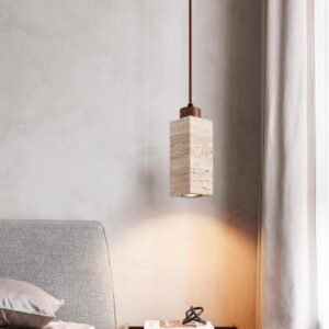 Modern Stone Column Pendant Light Living Room