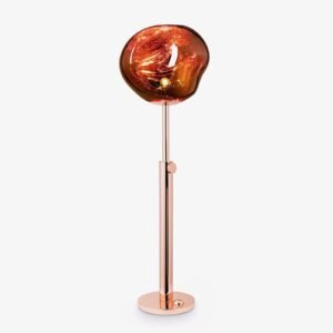 Modern Sunset Orb Floor Lamp Living Room