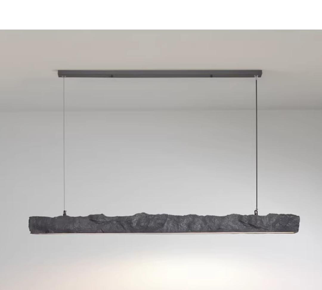 Modern Textured Stone Linear Light Kitchen