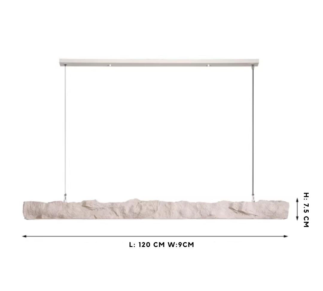 Modern Textured Stone Pendant Light Living Room