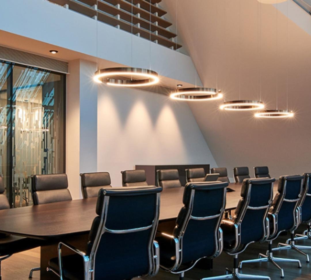 Modern Twin Halo Pendant Light Bedroom 2