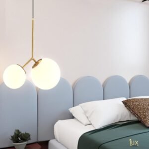 Modern Twin Sphere Pendant Light Bedroom