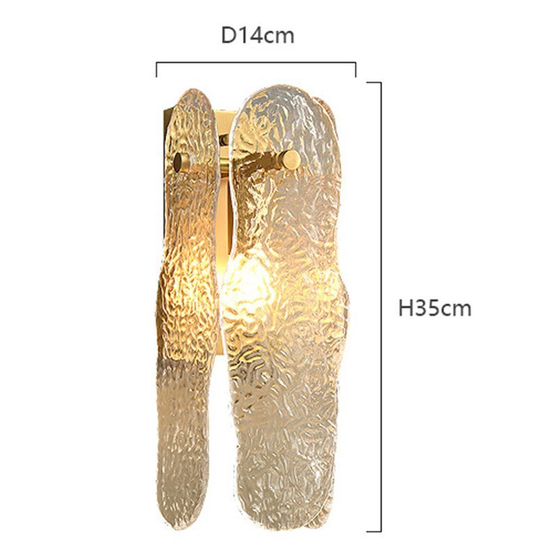 Mund Modern Wavy Glass Wall Lights