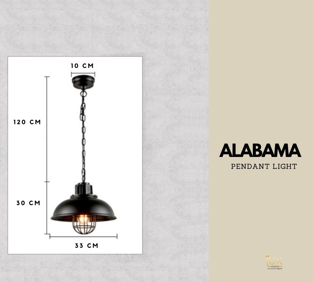 Narta Industrial Caged Dome Pendant Light - Image 10