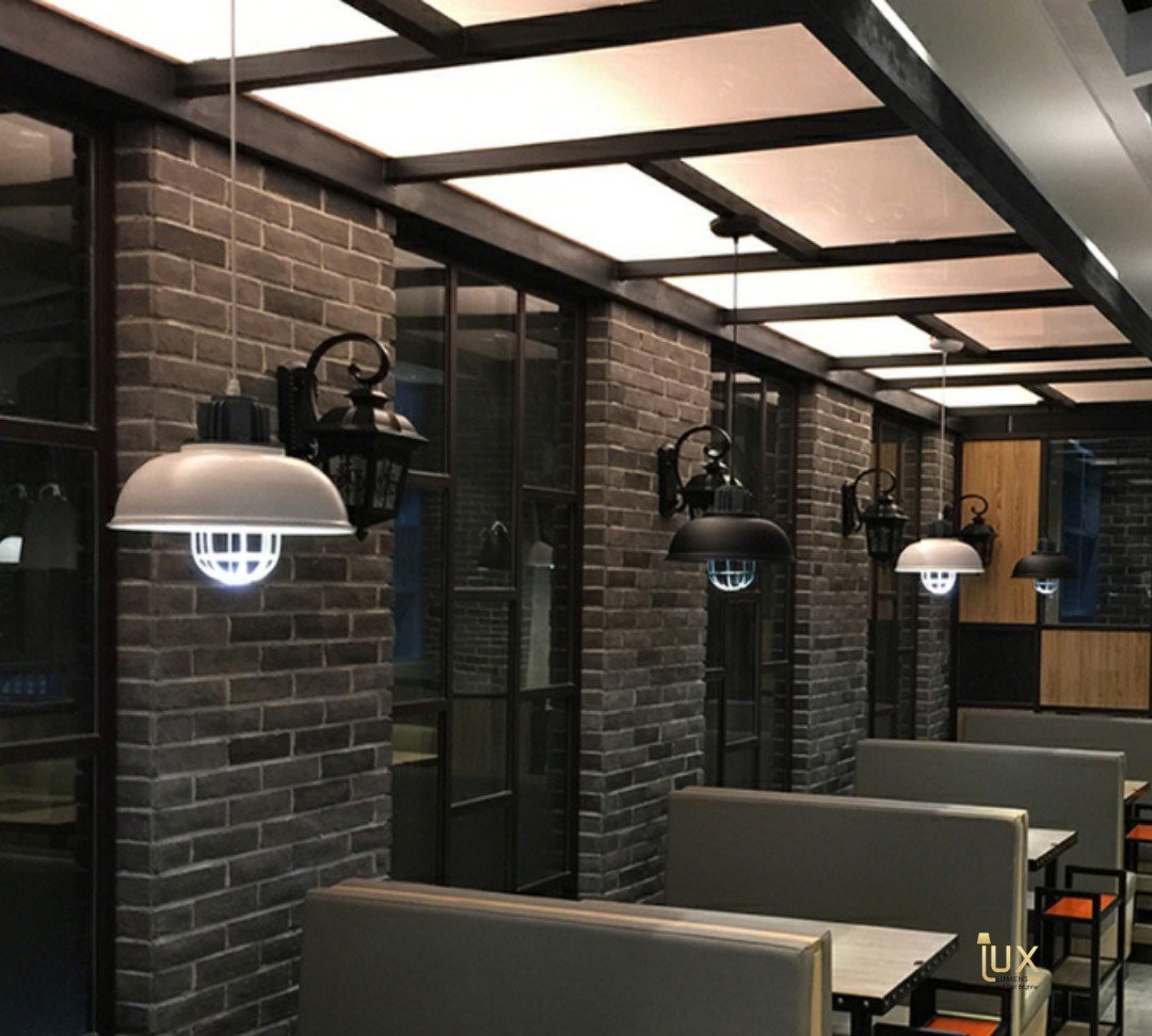 Narta Industrial Caged Dome Pendant Light - Image 5