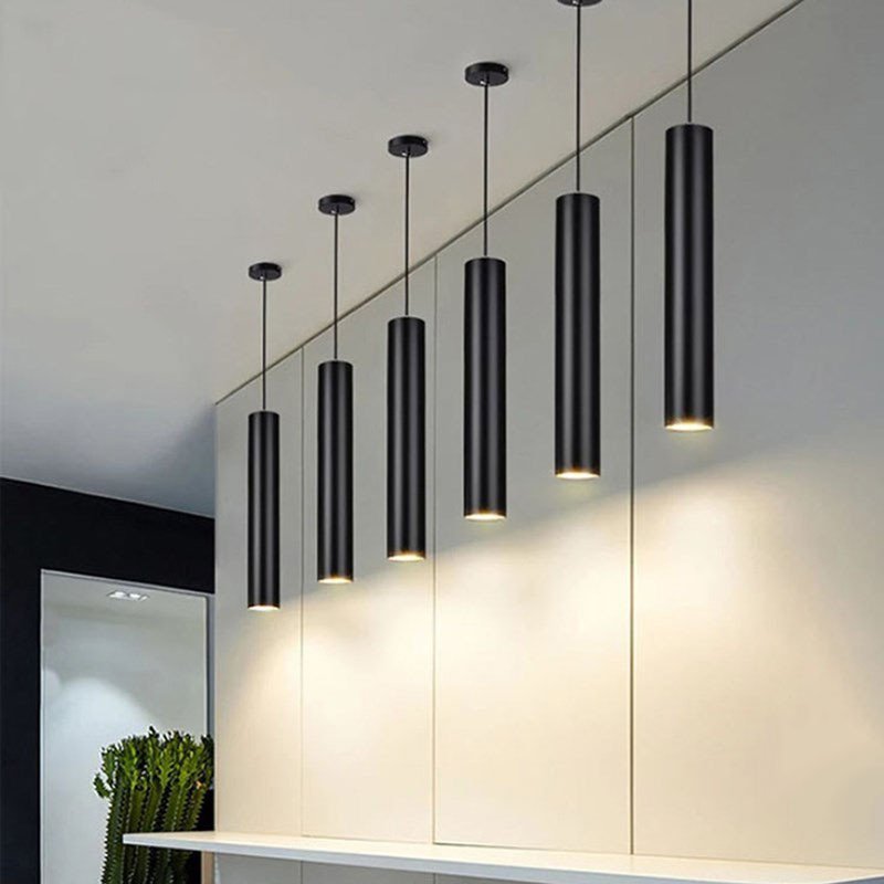 Onra Modern Sleek Cylinder Pendant Light