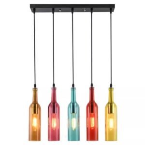 Retro Bottle Cascade Pendant Light Dining Room