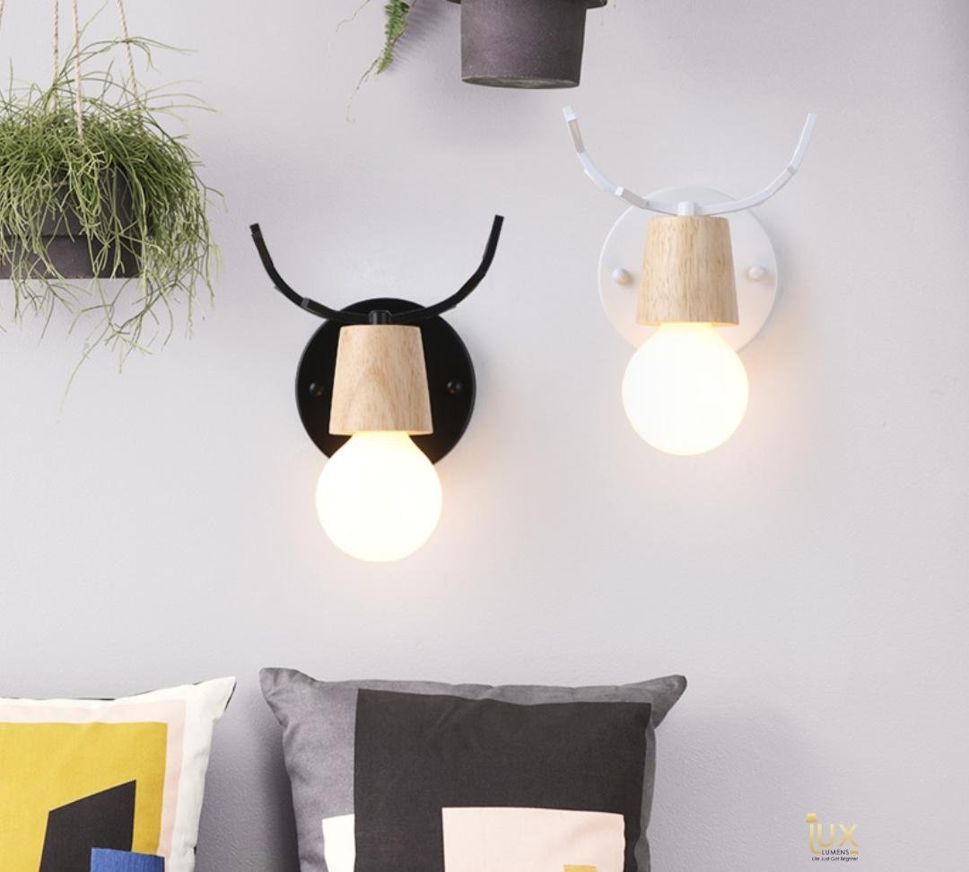 Scandinavian Antler Globe Wall Light Walkways