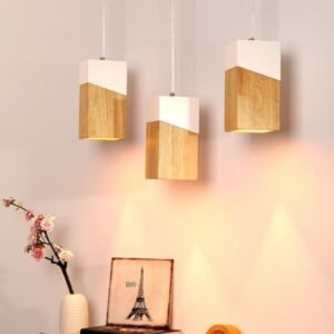 Scandinavian Geometric Blocks Pendant Light Dining Room
