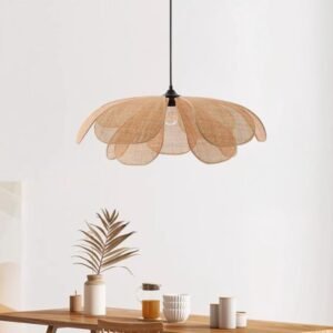 Scandinavian Petal Canopy Pendant Light Dining Room