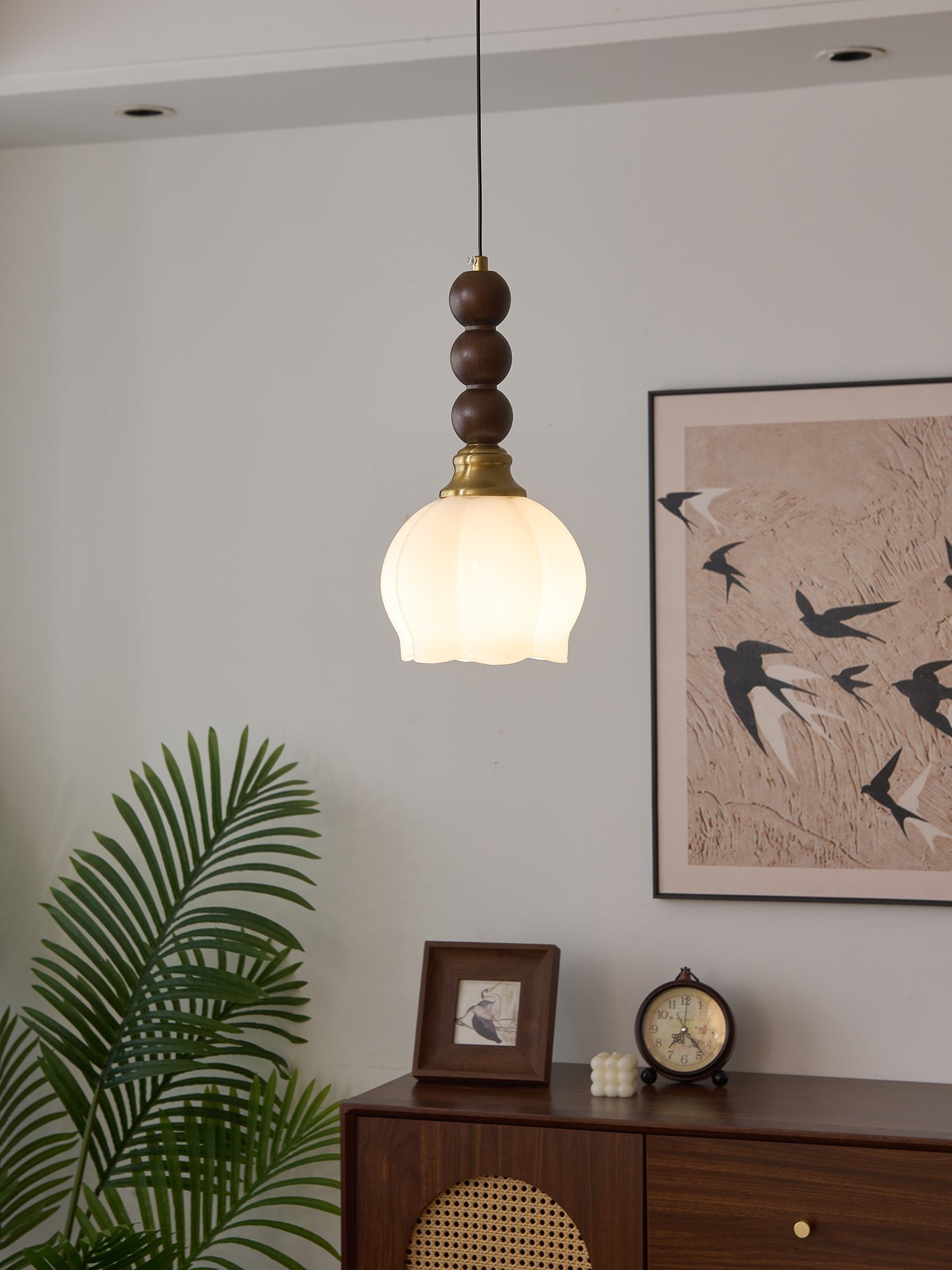 Scandinavian Petal Drop Pendant Light Living Room