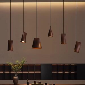 Scandinavian Tapered Cascade Pendant Light Dining Room