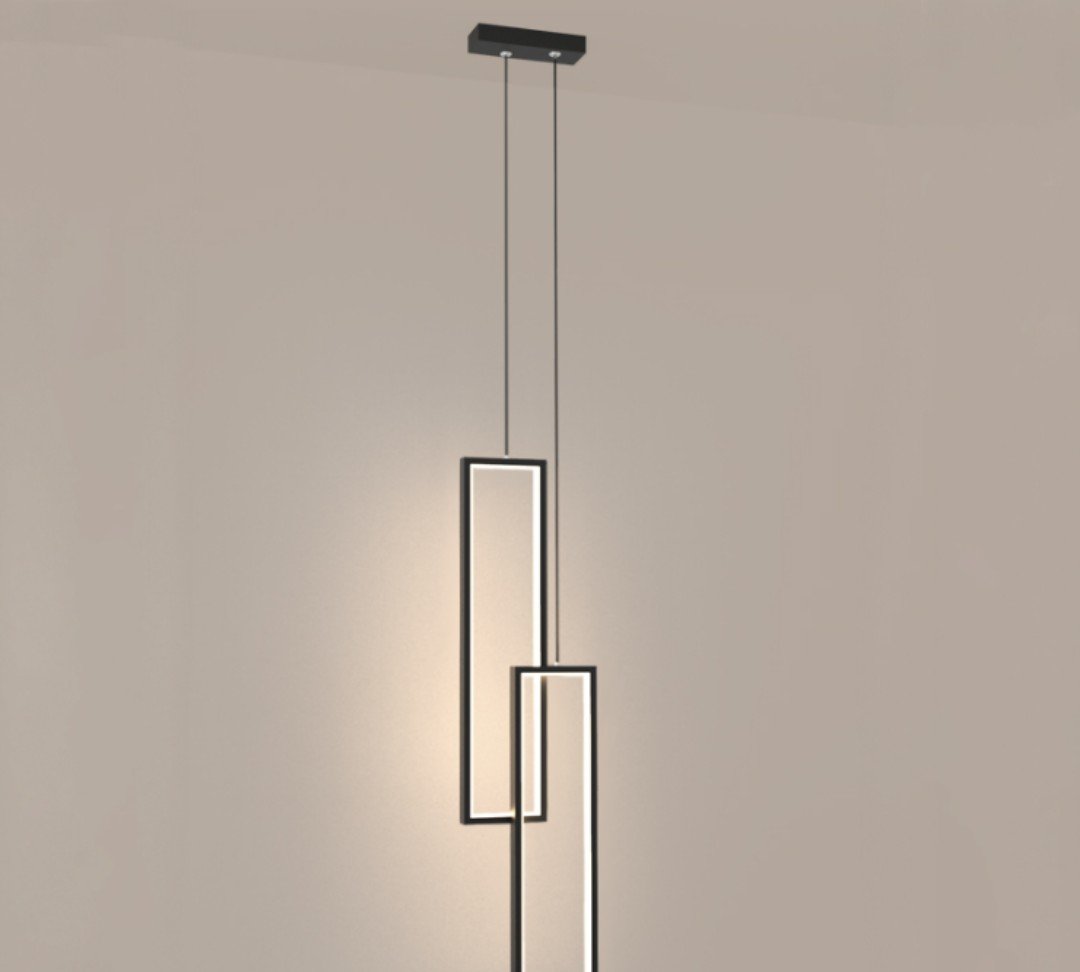 Skeid Contemporary Geometric Frames Pendant Light - Image 10