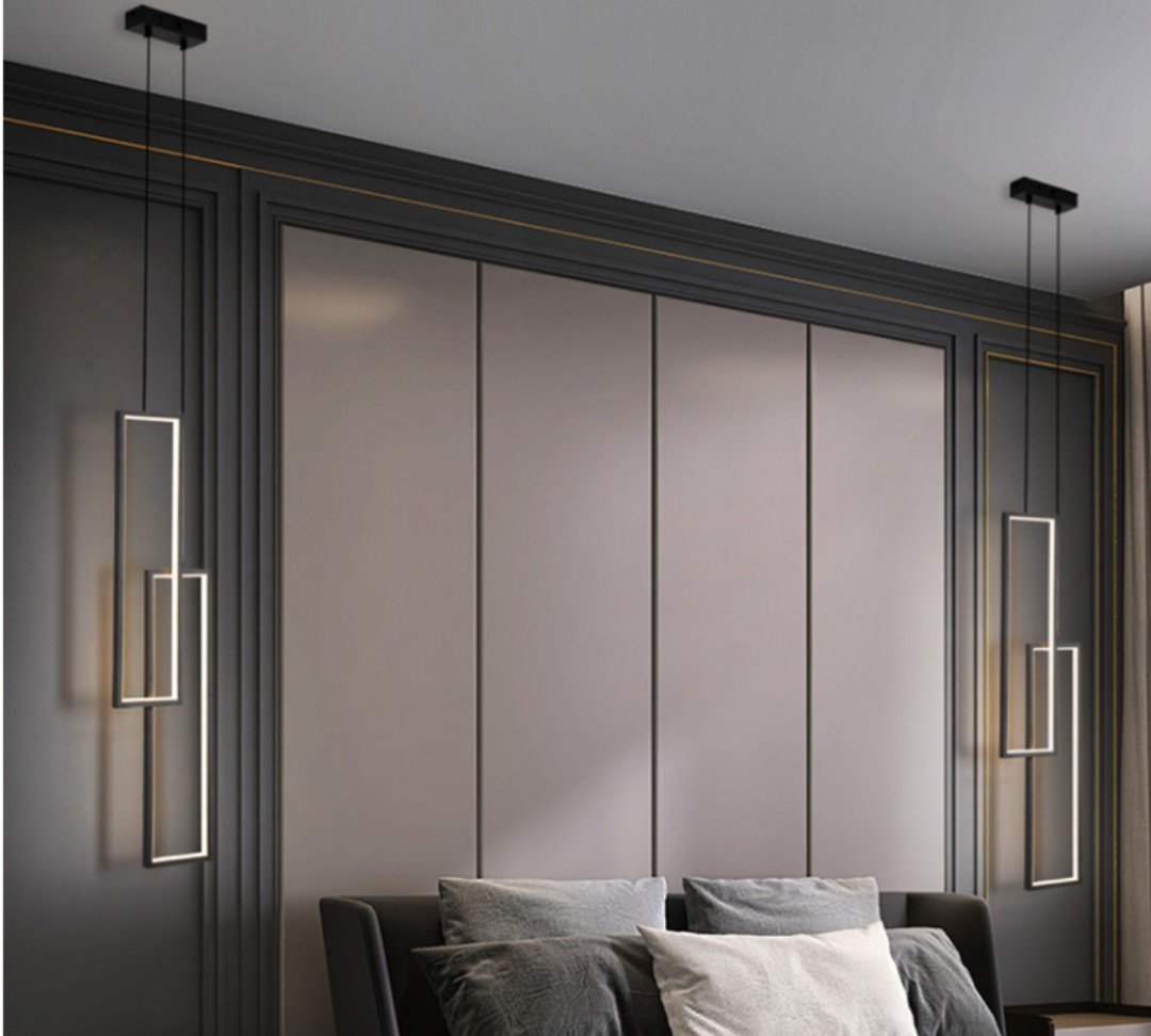 Skeid Contemporary Geometric Frames Pendant Light - Image 6
