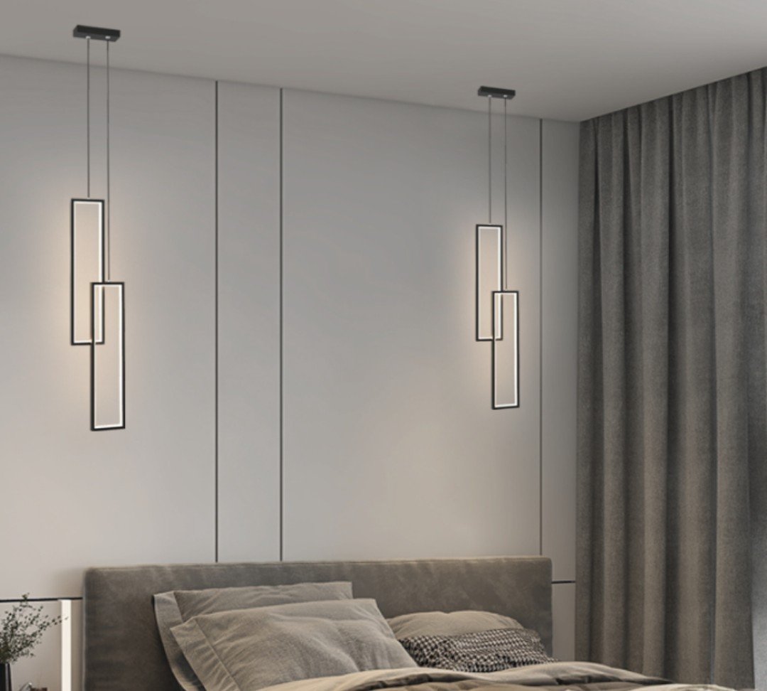 Skeid Contemporary Geometric Frames Pendant Light - Image 7