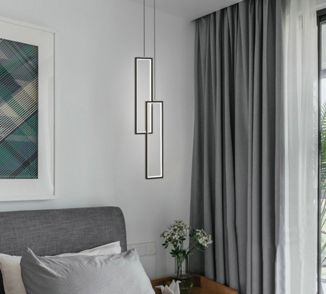 Skeid Contemporary Geometric Frames Pendant Light - Image 8