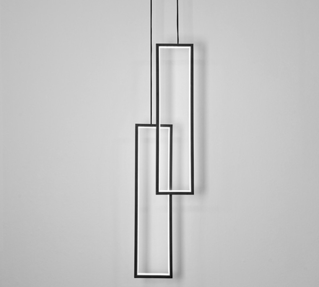 Skeid Contemporary Geometric Frames Pendant Light - Image 9