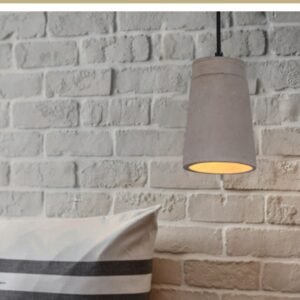 Torska Industrial Cement Cone Pendant Light