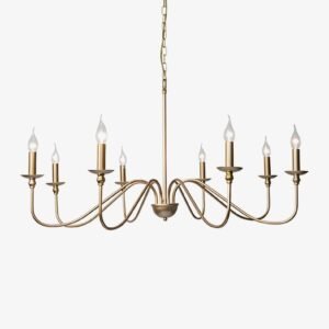 Traditional Golden Flow Chandelier Dining Room