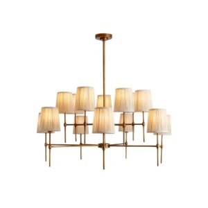 Traditional Pleated Symphony Chandelier Dining Room