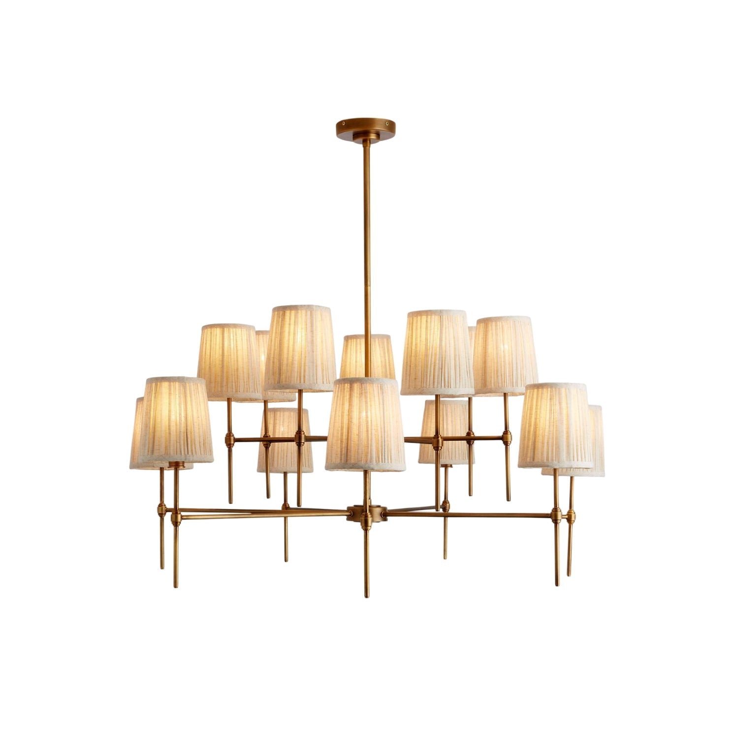 Traditional Pleated Symphony Chandelier Dining Room