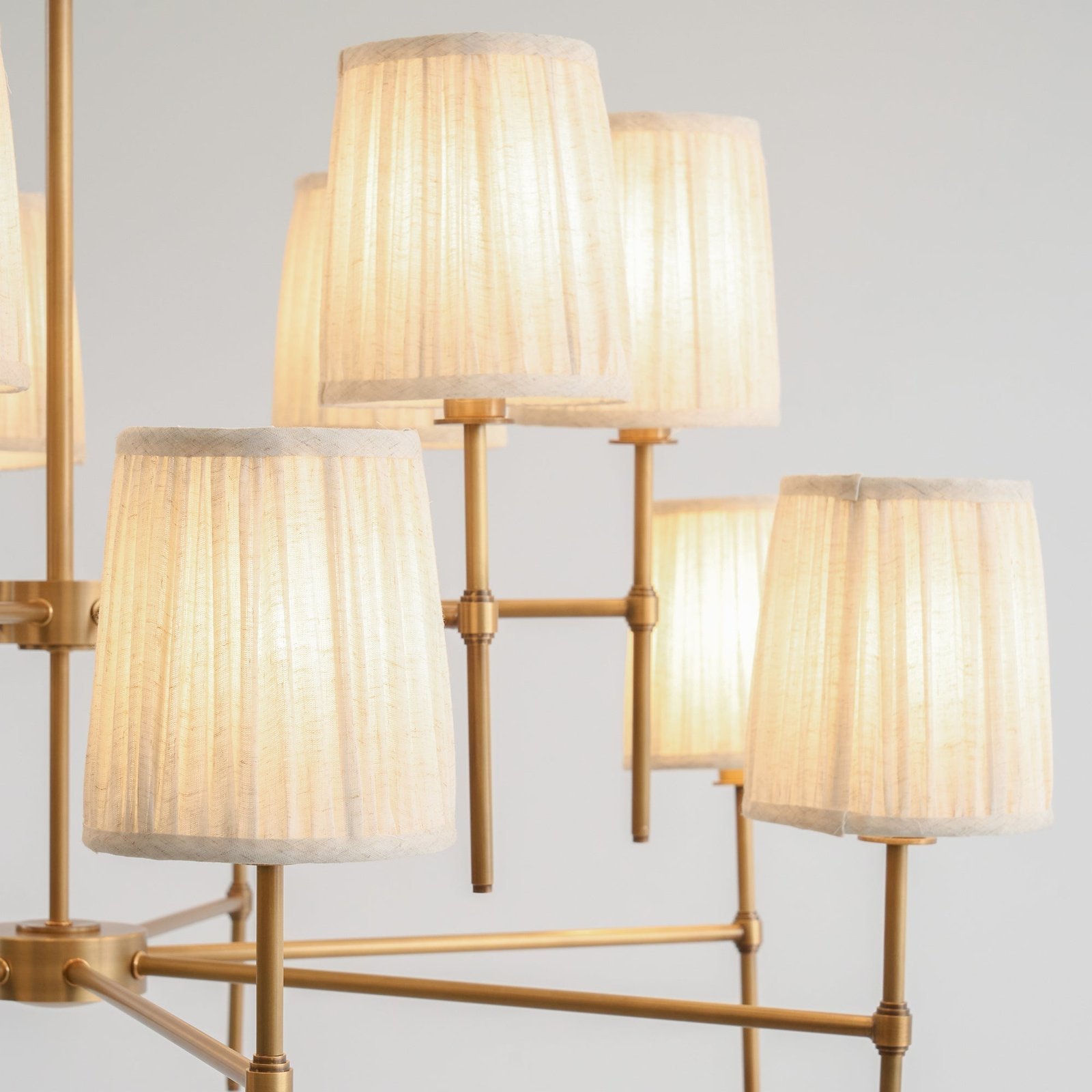 Traditional Pleated Symphony Chandelier Entrance 3