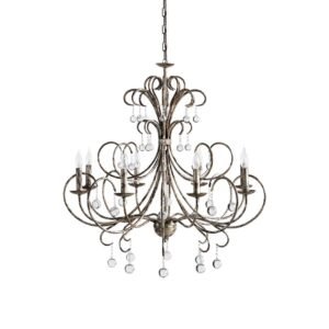 Traditional Scroll Pendant Light Dining Room