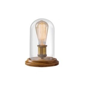 Vintage Bell Jar Table Lamp Living Room