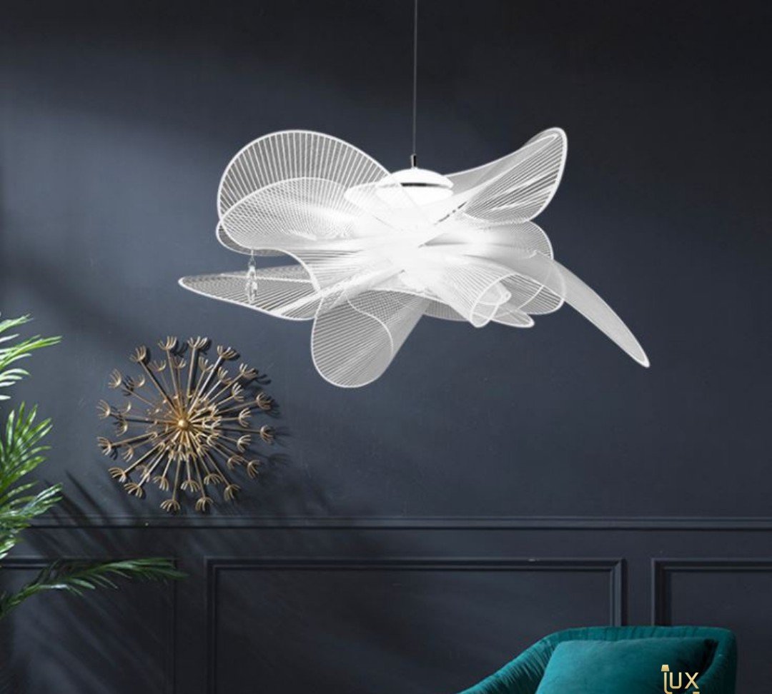Vrida Modern Whimsical Mesh Pendant Light - Image 11