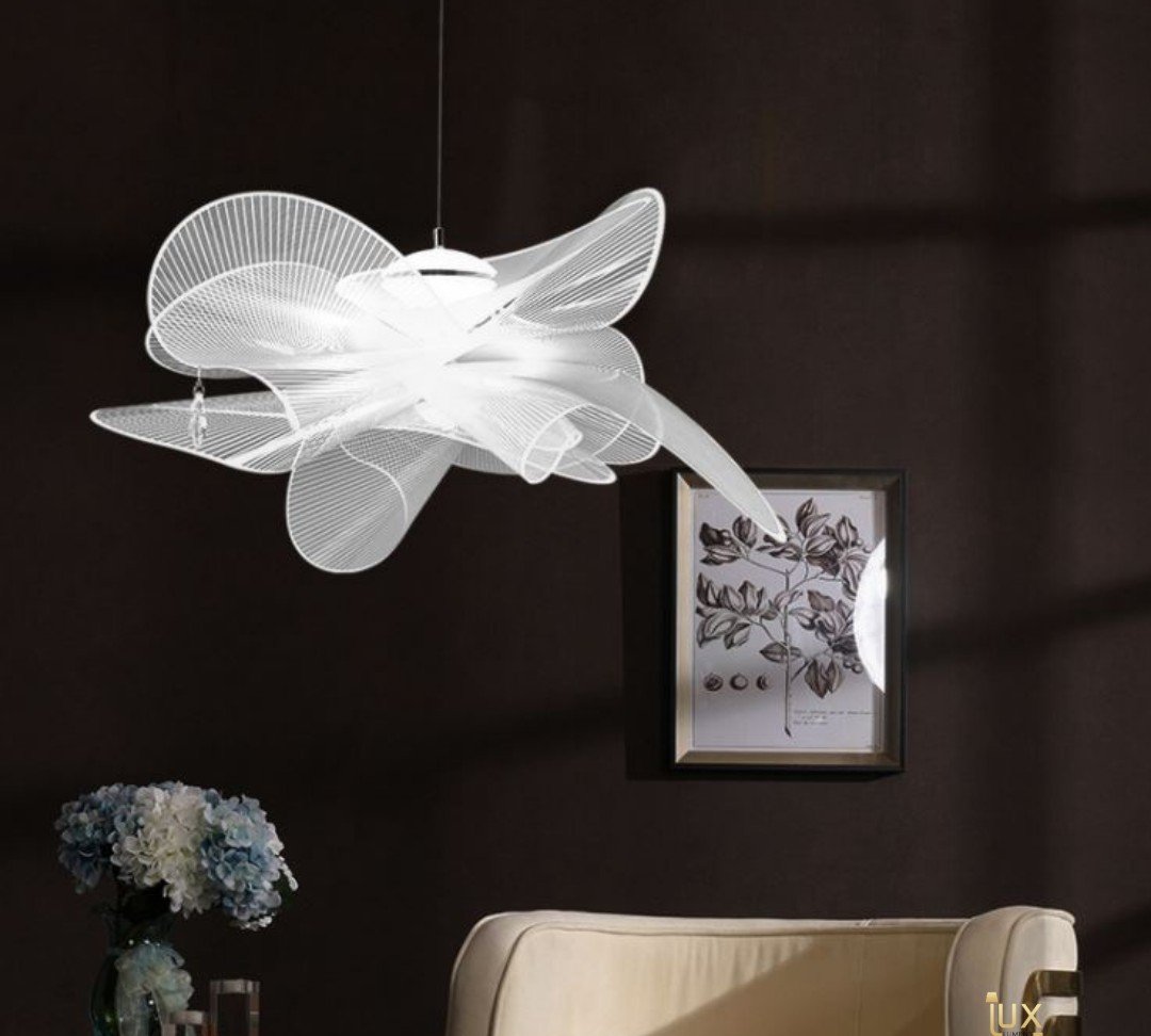 Vrida Modern Whimsical Mesh Pendant Light - Image 9