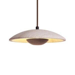 Wabi Sabi Travertine Ufo Pendant Light Living Room