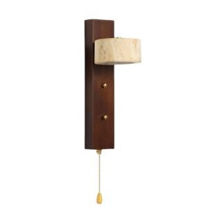 Wabi Sabi Wooden Column Wall Light Living Room