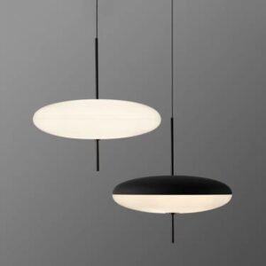 Minimalist Space Disc Pendant Light Living Room