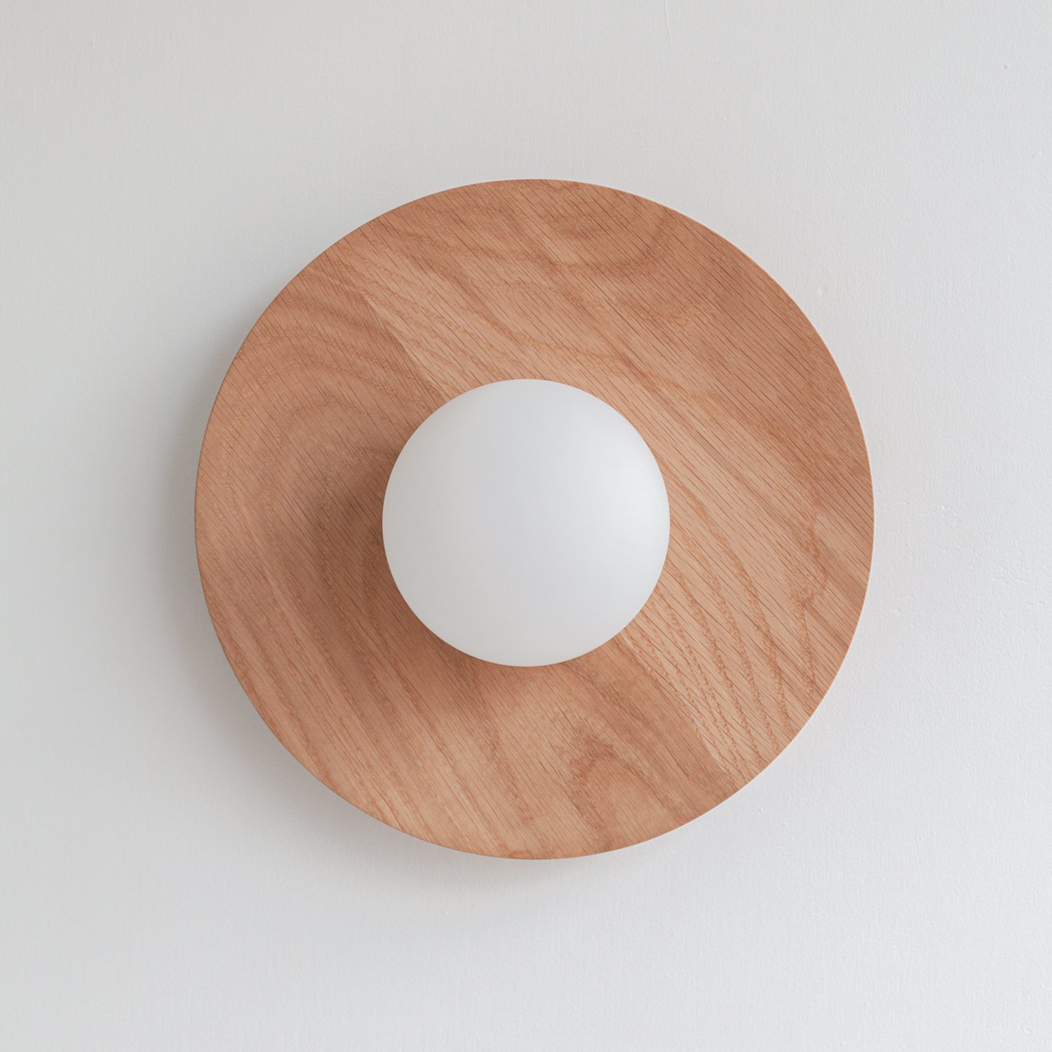 Minimalist Wooden Eclipse Wall Light Childrens Room