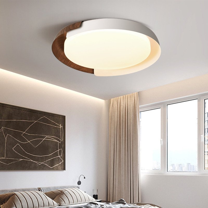Modern Wooden Eclipse Ceiling Lights Living Room